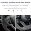 Soft Suede Steering Wheel Cover For Dacia Duster Spring 2024 2025 DIY Steering Wheel Cover Cars Interior Accessories
