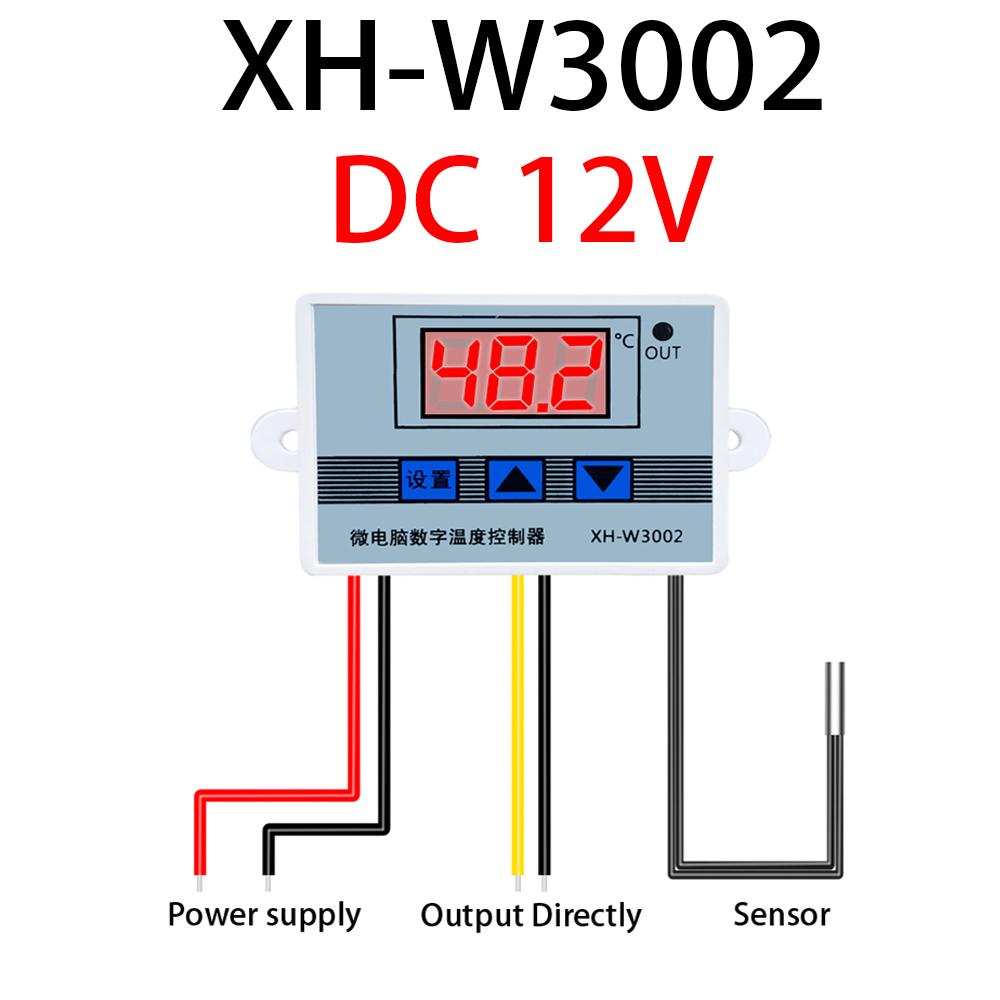 W3001 W3002 12V 24V 110V 220V Светодиодный цифровой контроллер температуры Термостат Термометр Инкубатор Холодильник Нагрев Охлаждение Обогреватель