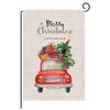 New Double-Sided Christmas Watercolor Garden Flag: Festive Design for Holiday Atmosphere