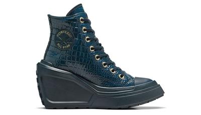 Кеды Converse Синие Chuck 70 De Luxe На Платформе с Танкеткой