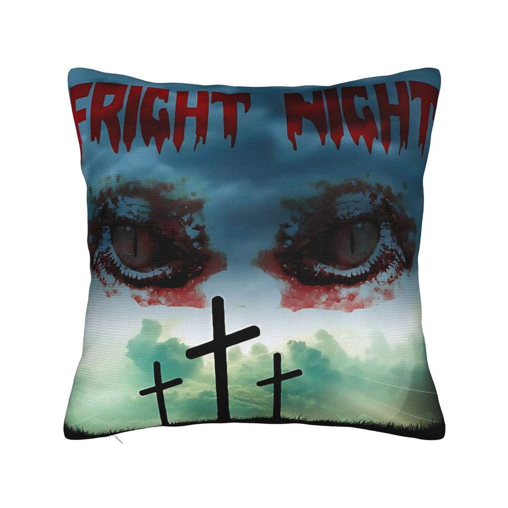Horror Film Frighteds Nights Pillow Cover Funny Pillow Case For Living Room Bed Chair Comfy Cushion Cover Birthday Present