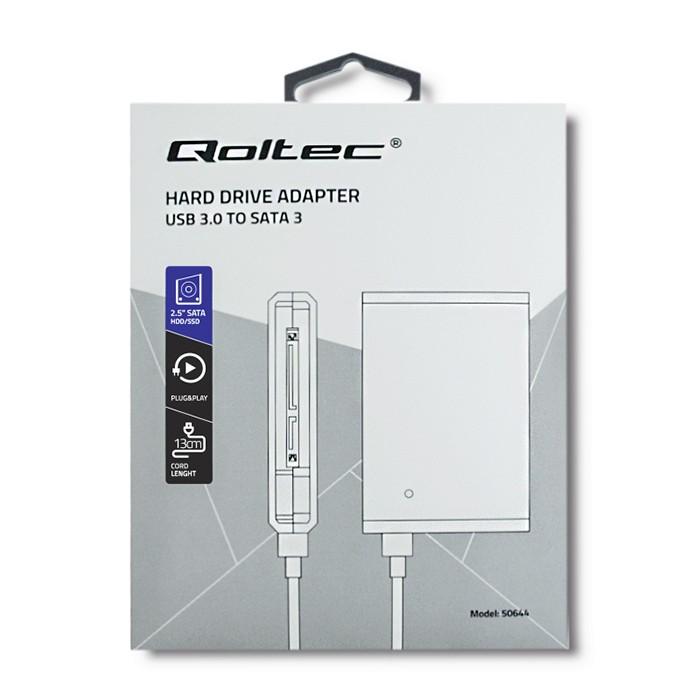 Qoltec Case/cabinet for optical CD/DVD SATA drive | USB 2.0 | 9.5mm