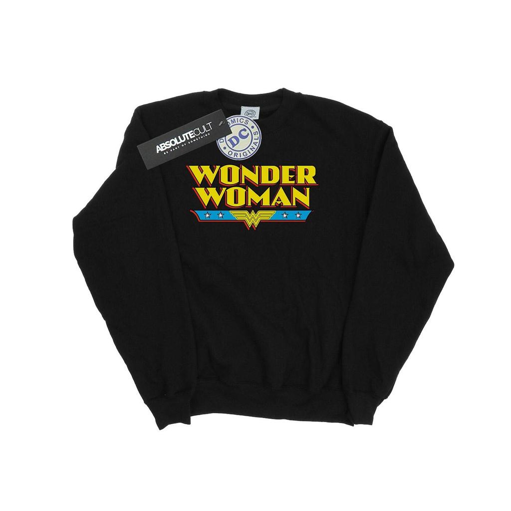 DC Comics Womens/Ladies Wonder Woman Text Logo Sweatshirt