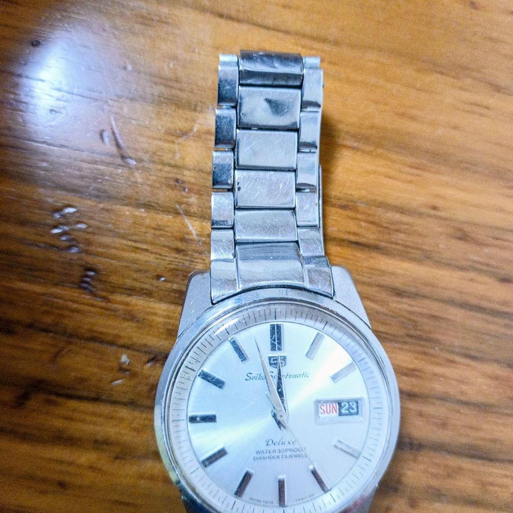 Б/у Сниженная цена SEIKO Sportsmatic 5 Deluxe Автоматические часы