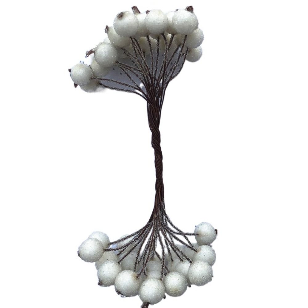 5 пучков гибких ягод, букет, тычинки, двойные головки, мини-искусственные фрукты, свадьба