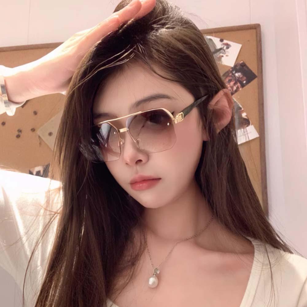 UV400 Men Zinc Zinc Alloy Sunnies Classic Anti-UV Glasses Catwalk Women HD Sunglasses Business
