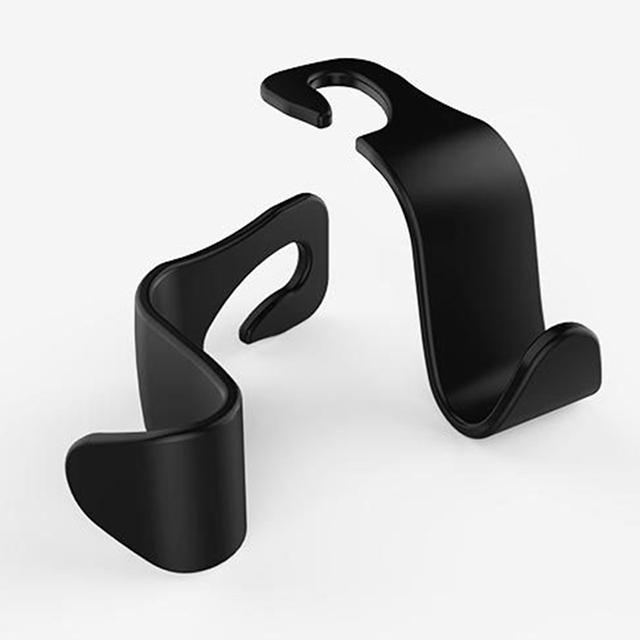 4 шт. Крючок на подголовник автомобильного сиденья для автомобиля Скрытый крючок Органайзер на спинку сиденья Вешалка Держатель для хранения Автомобильные крючки из углеродного волокна для сумок