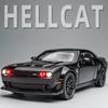 Игрушечная машинка Dodge Challenger Hellcat для 1: 32-масштабные литые машинки Metel, игрушечные модели автомобилей Hellcat со звуком и светом Hellc, с откидной спинкой