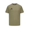 Comfortable Breathable Skin-Friendly Logo Print Casual Knitted Round Neck Short Sleeve T-Shirt Men Tops Army-Green ADICLTS24CTK-OSSO