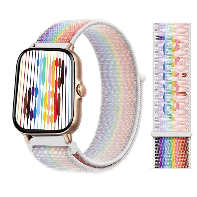 20 мм 22 мм Нейлоновый ремешок для Amazfit Balance 2 1/GTR 4 3 Pro 47 мм/Bip 6 5 Спортивный ремешок Correa для Amazfit Active 2/GTS 4 3 Ремень
