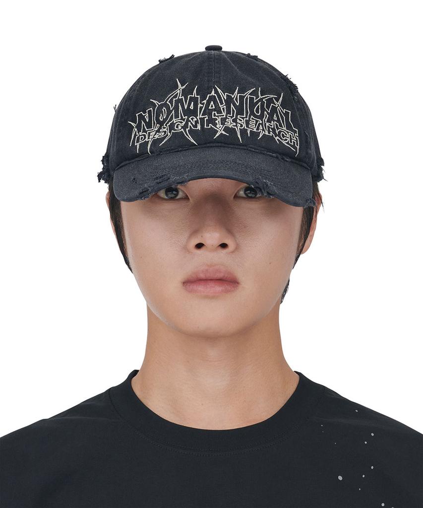 Кепка-бейсболка Nomaenyueol Slash - Выстиранный черный