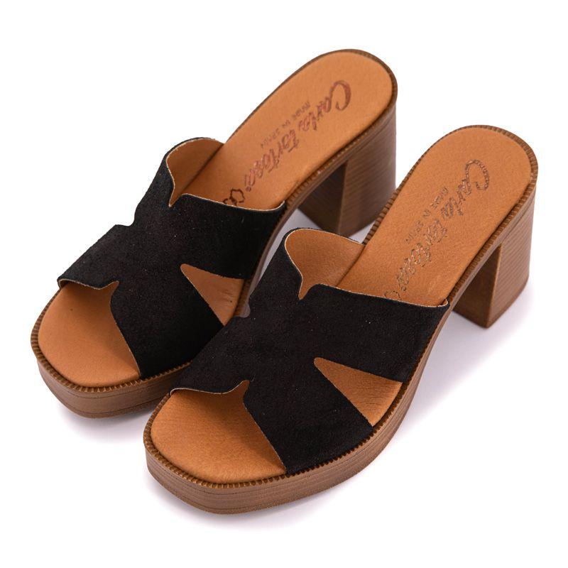 Женские замшевые мюли на платформе CARLA TORTOSA