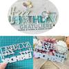 Happy Birthday Words Metal Cutting Dies Stencil for DIY Scrapbooking Photo Album Embossing Paper Cards Crafts Die Cuts