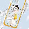 Shockproof Cartoon Painted Pattern Crystal Phone Case Transparent Soft Full Cover Camera Protection Cover for IPhone Samsung Redmi Poco Huawei Honor
