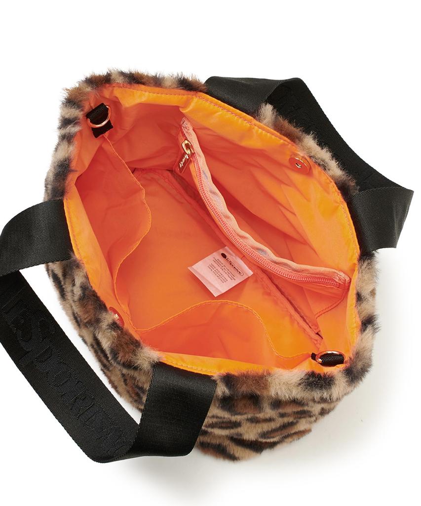FUR EW TOTE3029Леопардовый Пушистый Мех
