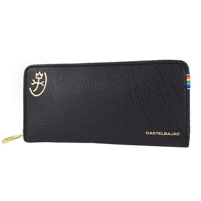 Длинный кошелек с круглой молнией Rainbow Black [01]