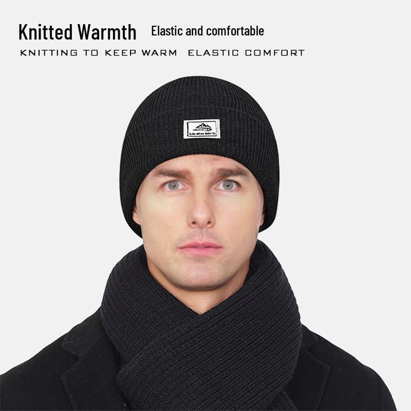 Men's Windproof Knitted Balaclava: Warm Cycling Face Mask and Winter Beanie