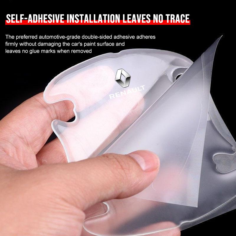 4 шт./компл. Защитная наклейка на ручку двери автомобиля Автостайлинг Для Renault Dacia Megane Clio Captur 2 3 4 Fulence Kadjar Duster Captur Logan Borui