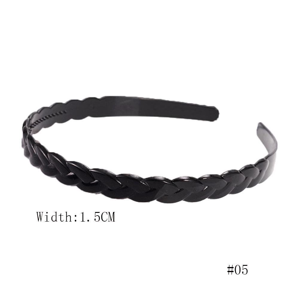 Fashion Plastic Mens Unisex Women Black Wavy Hair Hoop Head Hoop Hair accessories Headband