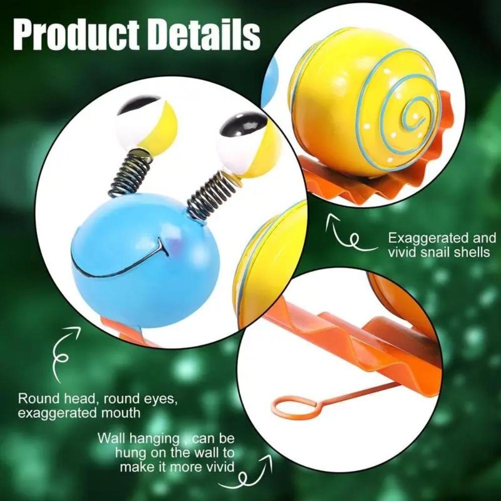 Подвесное украшение Железное искусство Улитка Металлические изделия Раскрашенная улитка Милая улитка Садовый декор Искусство для двора