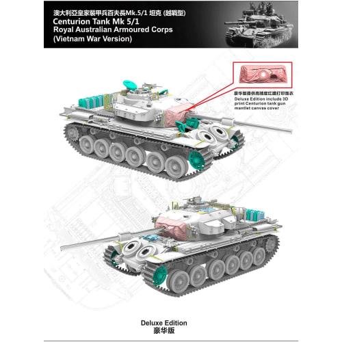 Vespid Model 1/72 Australian Army Centurion Mk.5/1 Vietnam War Version Deluxe Plastic Model Kit VPM720007S