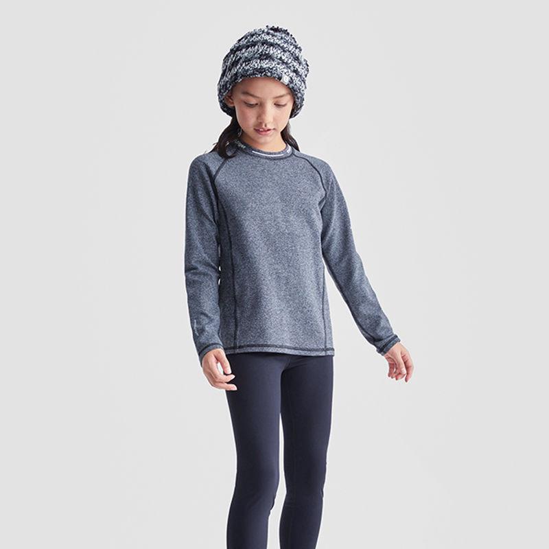 Детский топ с длинным рукавом для йоги и фитнеса, быстросохнущий