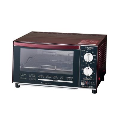 Тостер Zojirushi, духовка, тостер Brown Club, регулировка температуры, 4 размера, примерно xx, бордо 80℃~250℃, функция, штук, 39,5 х 34,5 х 22,5 см,
