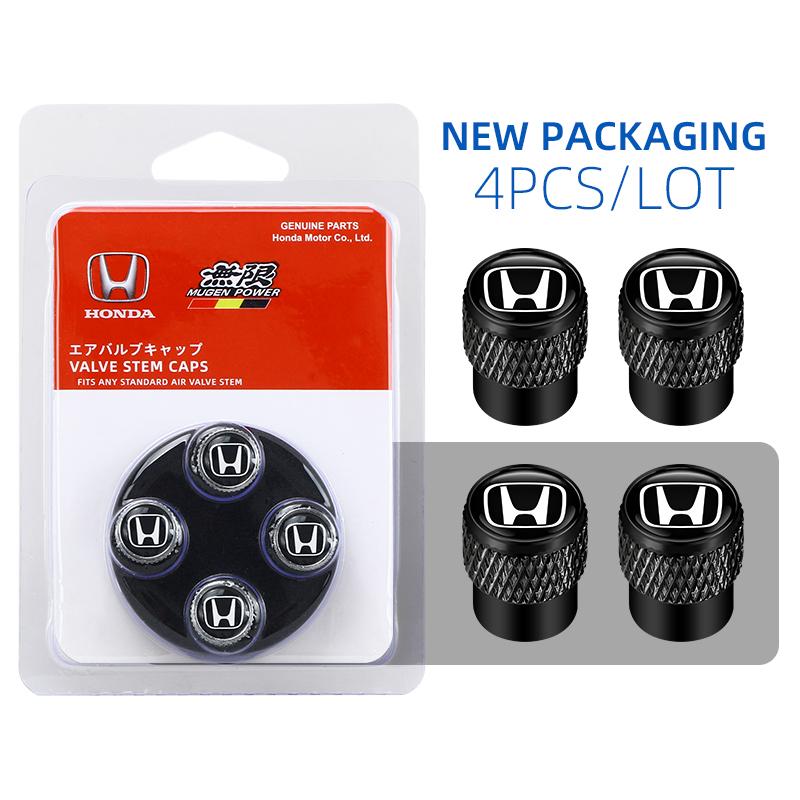 Box Car Tire Stem Valve Caps Aluminium Car Dustproof Caps Tire Wheel Stem Air Valve Caps For Honda Civic XR-V HR-V City Accord