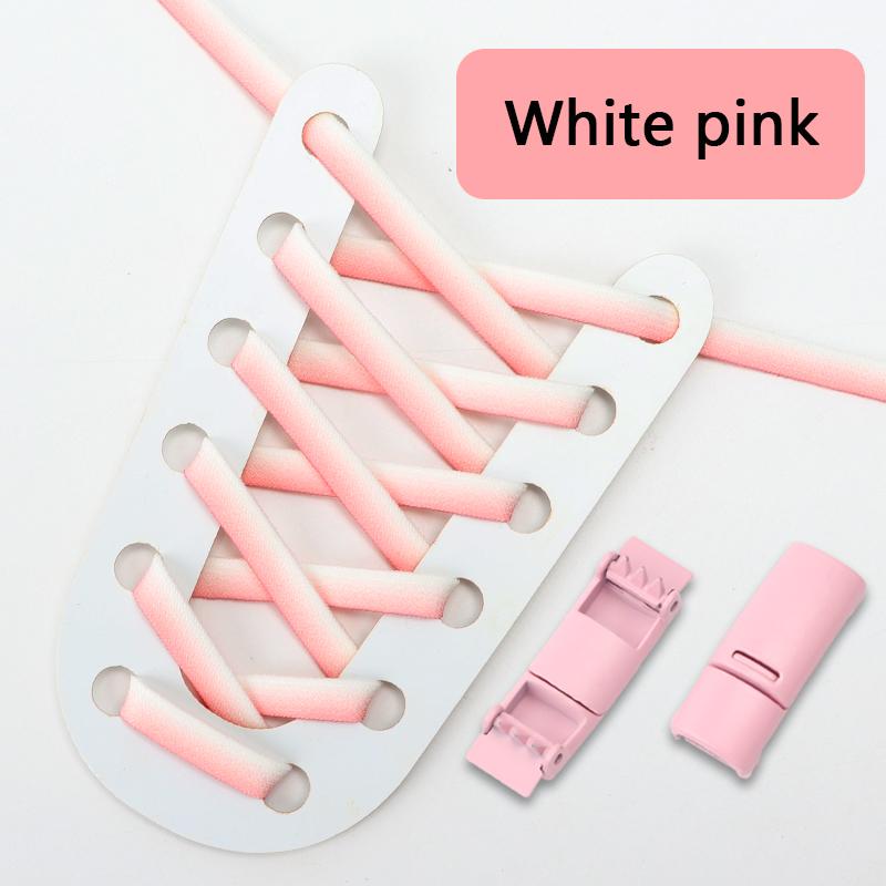 Магнитные шнурки с замком без завязывания, плоские эластичные градиентные разноцветные шнурки для кроссовок для детей и взрослых, шнурки без завязывания