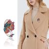 Blucome Retro Beautiful Rhinestone Butterfly Brooches for Women Elegant Insect Pin Enamel Jewelry Coat Accessories High Qaulity