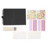 Baby Photo Album Keepsake Memory Book DIY Scrapbook Album Kit with Adhesive Tape Colorful Pen Black