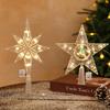 1Pcs Star Moon Light Christmas Tree Decoration Luminous Lamp for Home Decor Party Supplies New Year Gifts 2025 Navidad Ornament