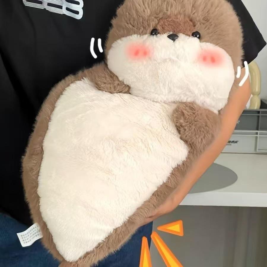 60Cm Cute Seal Plush Toys Soft Pillow Lifelike Simulation Stuffed Sea Otter Soft Doll Animal Toy Cartoon Otter Kid Birthday Gift