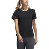 Adidas T Shirts Women's Black Crew Neck Moderate Straight Fit GQ9417