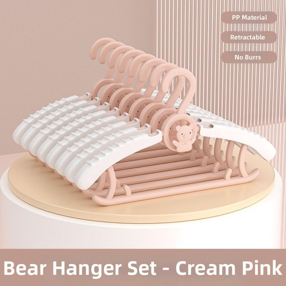 10 Pcs Extendable Baby Clothes Hanger Anti Slip Infant Clothing Hanger  Household Use