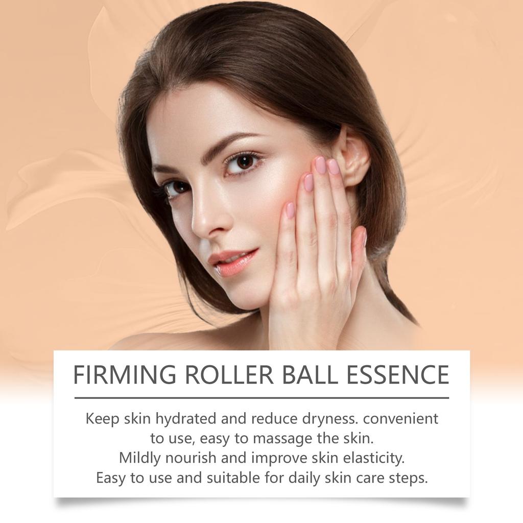 Facial Firming Roll-On Serum, Daily Moisturizing Serum Plifies The Skin, Radiant, All Skin Types, Moisturizes And Nourishes,10ML
