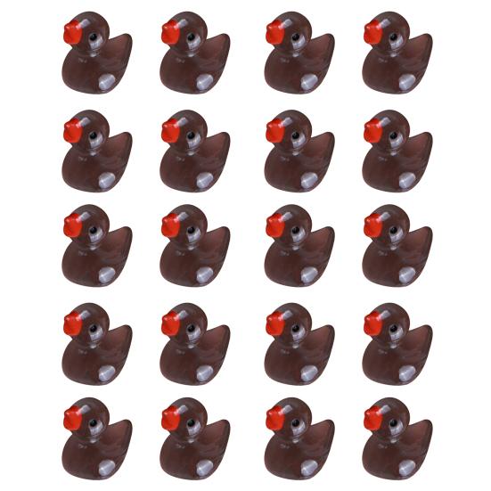 20 шт., светящиеся в темноте мини-утки, украшения в виде утки из смолы, очаровательные скульптуры утки для сада, украшения дома, вечеринки