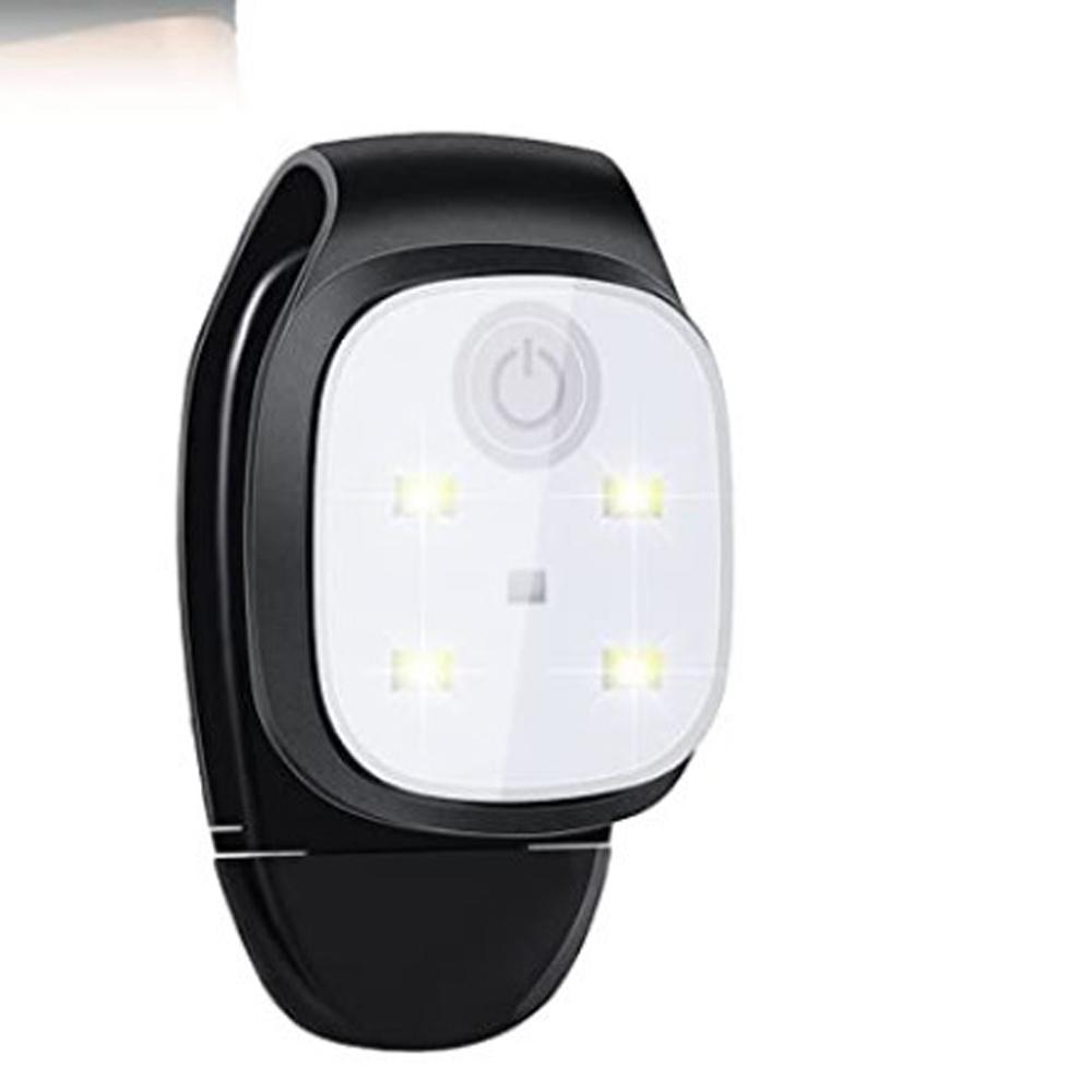 Зажимной фонарик, перезаряжаемый, 5 светодиодов, свободные руки, 50 люмен, ходовые огни для маленьких бегунов