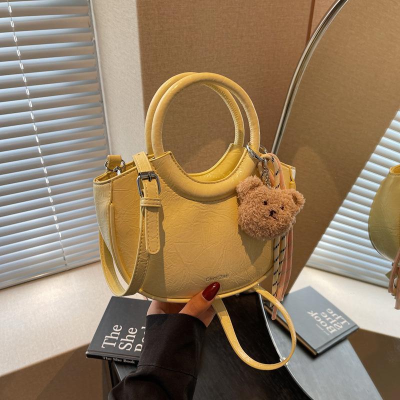 Повседневная простая сумка женская 2025 новая универсальная сумка-мессенджер портативная премиальная сумка-ведро