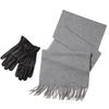 ELSYALN Men's Wool Scarf and Glove Set