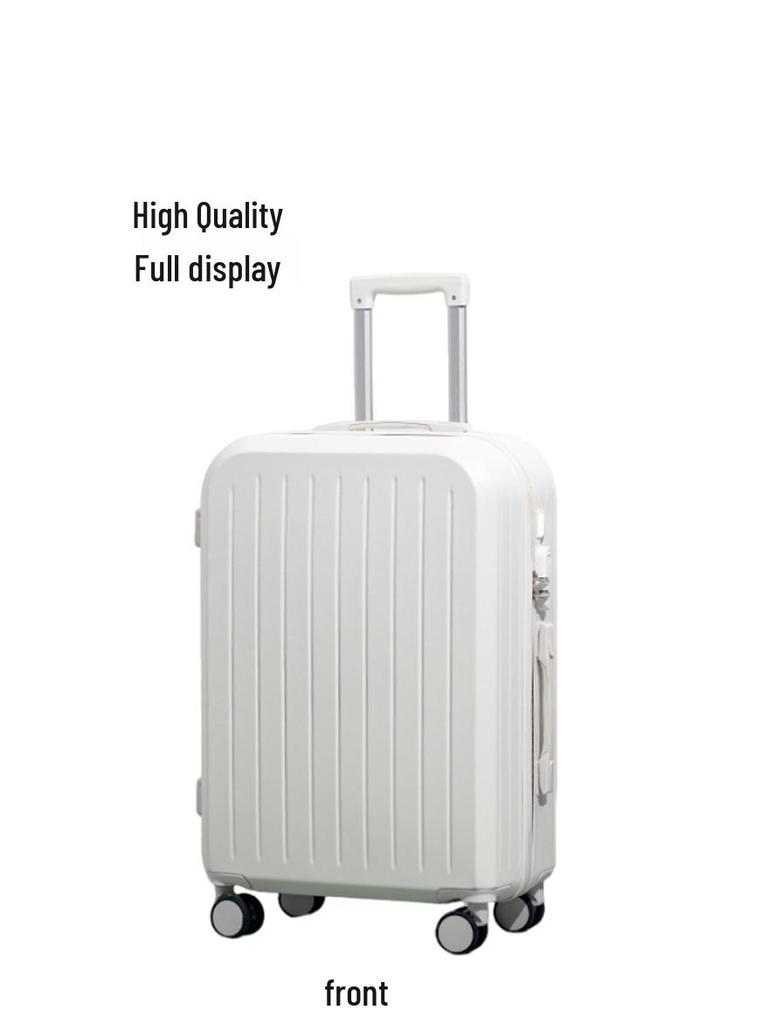 Высококачественный чемодан на колесах: Дорожный чемодан большой вместимости с двухслойной молнией для студентов и мужчин и женщин