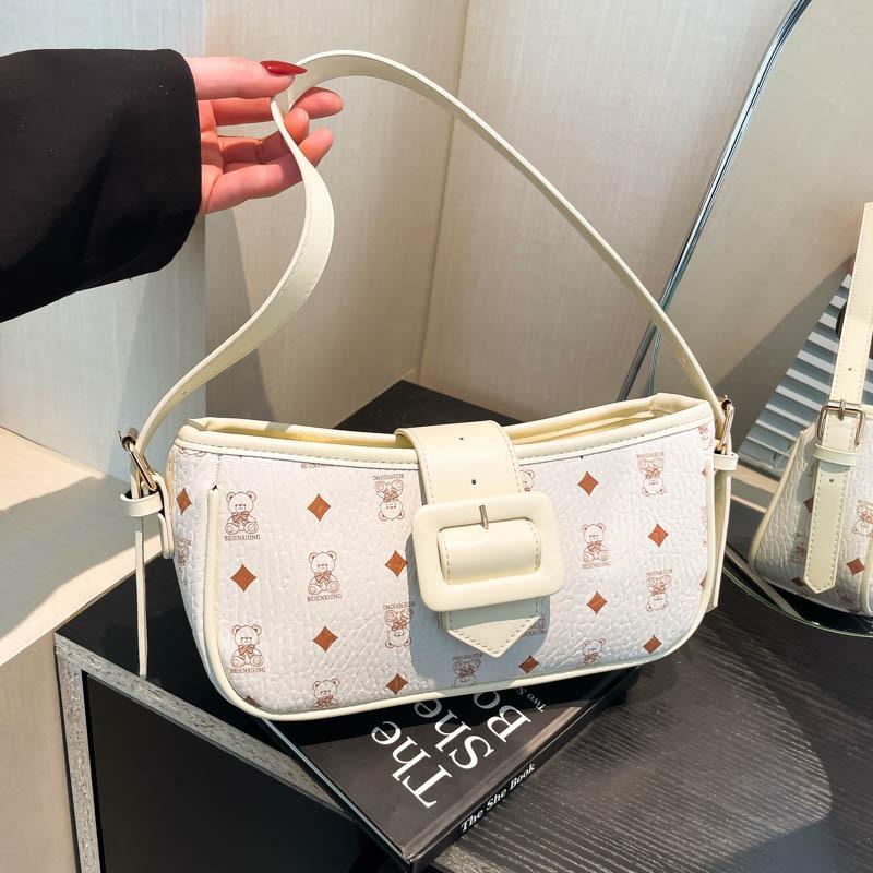 High-end Printed Women's Bags, New Trendy Niche Fashion Armpit Bags, High-end Versatile Shoulder Messenger Bags