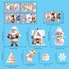 Christmas Snowman Snowflake Santa Claus Home Party Decoration Stickers Electrostatic Glass Window Wall Decals New Year