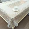European Style PVC Gilded Table Mat Waterproof Scald Resistant Rectangular Dining Table Cloth Unwashed Plastic Coffee Table Case