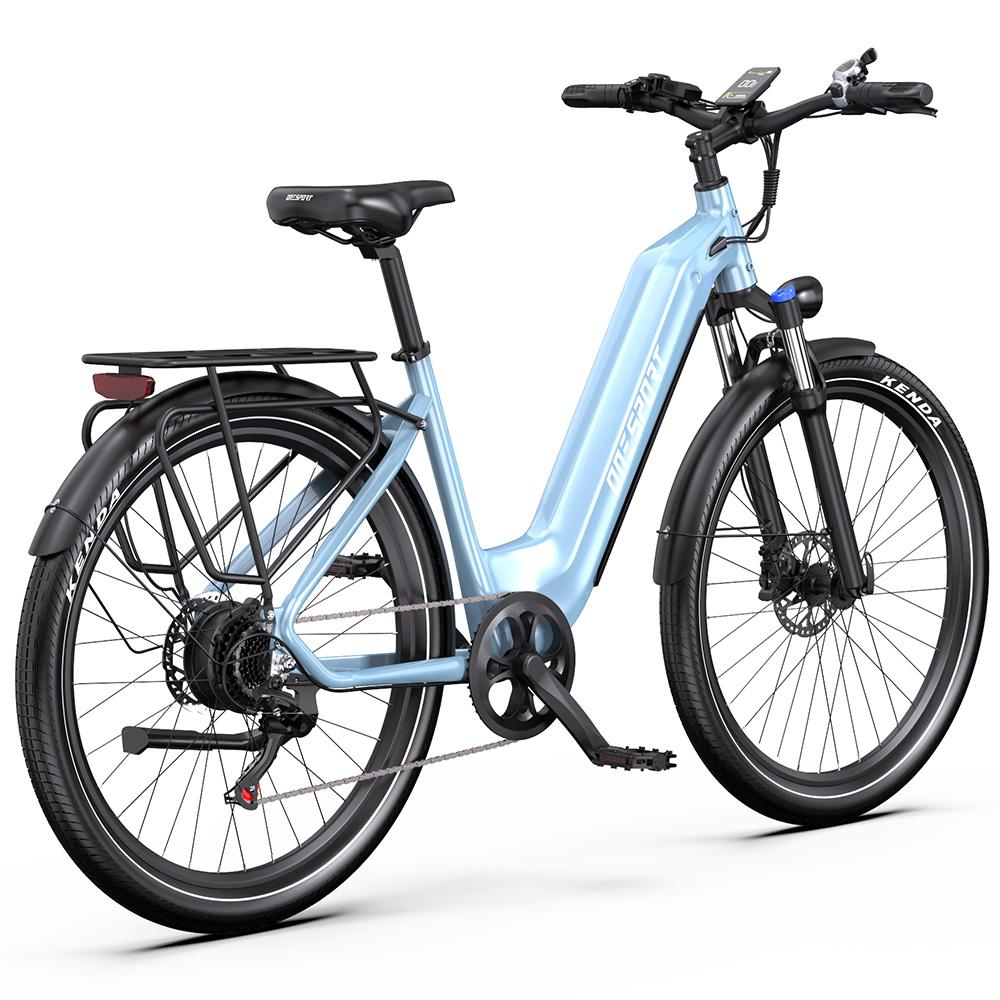 Electric Bike ONESPORT WT05 27.5" Tire 250W Motor Urban Commuter Electric Bike 36V 18.2AH Max Range 120Km Load 100Kg