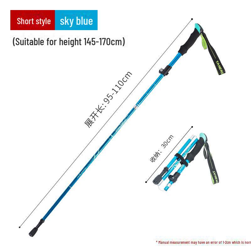 Ultra-Light Folding Aluminum Alloy Trekking Pole for Hiking