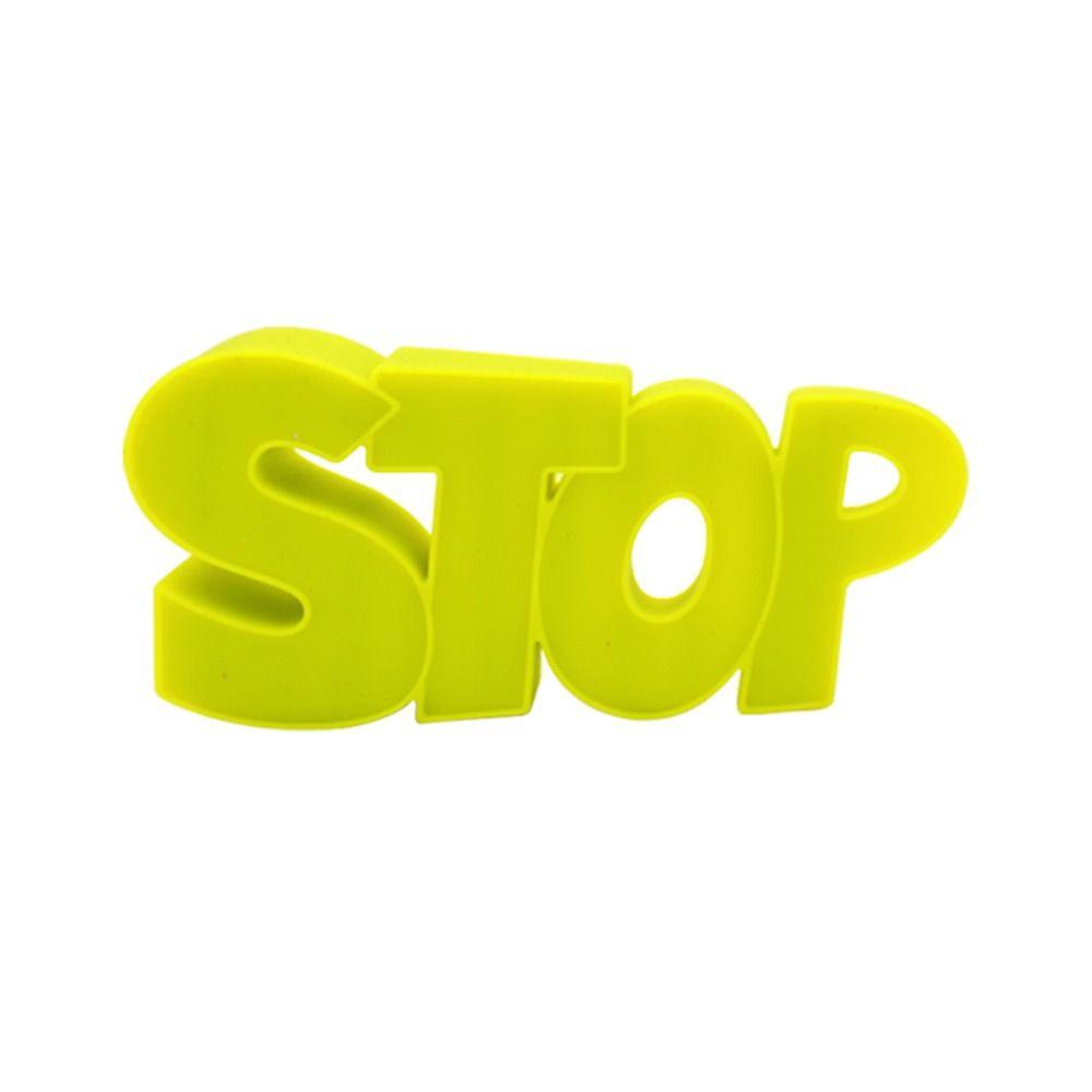 Slip-resistant Anti-Collision Door Wedge STOP Letters Pattern Door Chuck Stopper Home Office