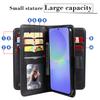 For Samsung Galaxy A37 5G Leather Case with 10 Card Holder Phone Cover Stand