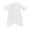Miki House Combi Baby Undershirt, Solid Color, Logo, 100% Cotton, Made In Japan, for Boys and Girls, Newborn, Size 40-2328-496, 60-70cm, White