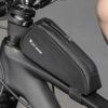 0.5L Bicycle Bag Bike Frame Fronttube Bag Bicycle Front Frame Bag Compact Size Smooth Zipper Cycle Bag Road Bike